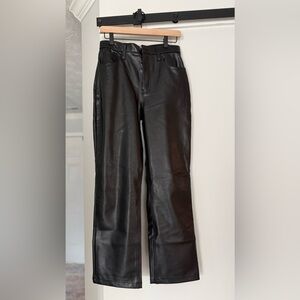 Black leather pants